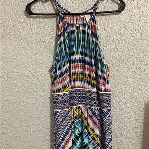 Multicolor pattern. Maxi dress. worn once.